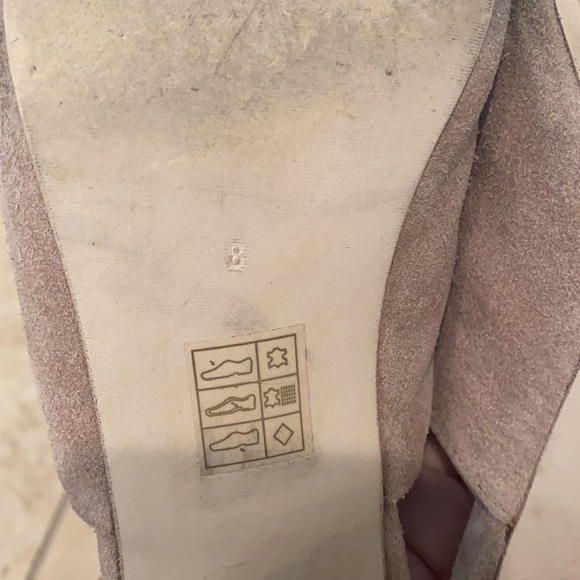 Jeffrey Campbell Suede Block Heel Sandals Size 8 - Picture 8 of 9